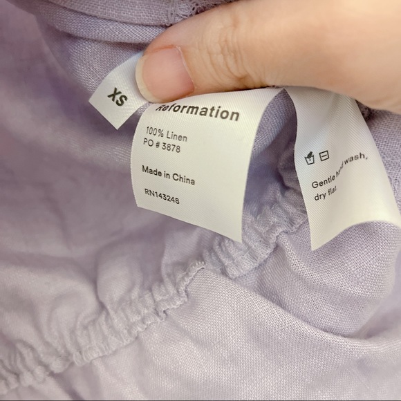 Reformation Odette Lace Inset Top - Picture 8 of 8